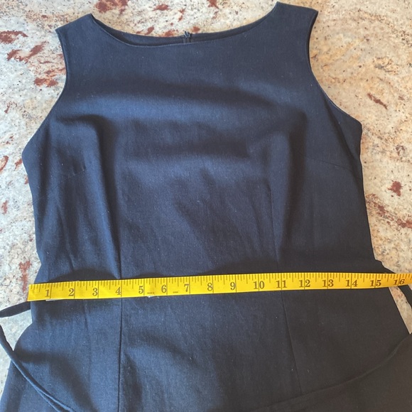 REITMAN’S SLEEVELESS BLACK MIDI DRESS . - Picture 9 of 12